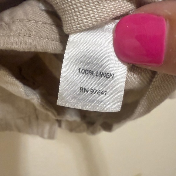 J Jill‎ Linen Blend Button Front Cropped Utility Jacket Beige Size Small - Picture 9 of 12